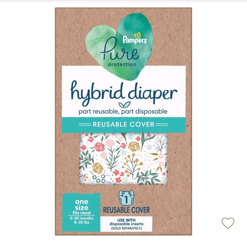 Pampers Hybrid Cover Girl Diaper - Full Floral 1ct